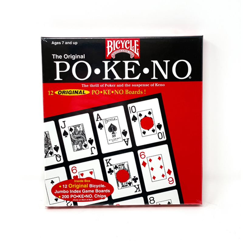 ORIGINAL POKENO GAME BY BICYCLE 12 UNIQUE BOARDS FOR UP TO 12 PLAYERS 