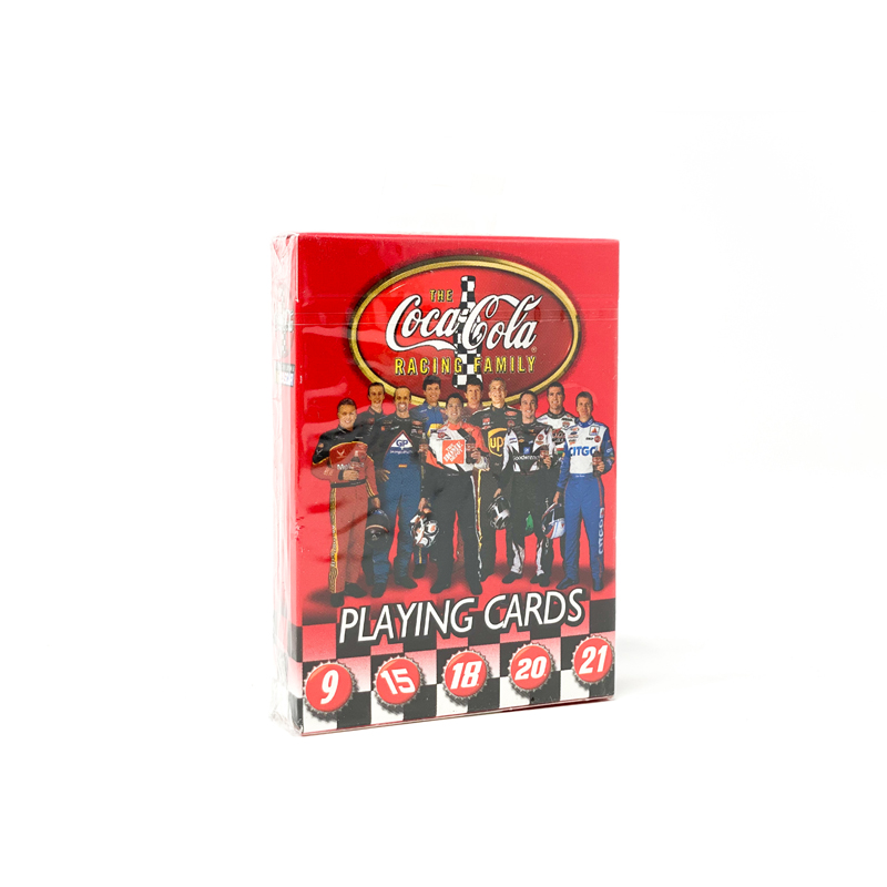 coca cola nascar playing cards