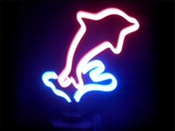 Neon Dolphin Sign