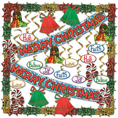 Decorating Kit: Merry Christmas Metallic Decorating Kit main image