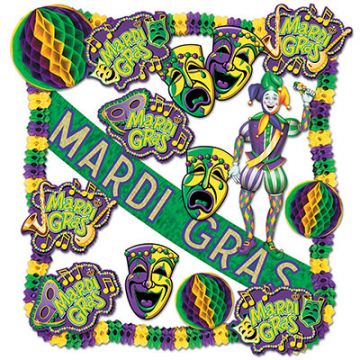 Decorating Kit: Mardi Gras Theme Decorating Kit, Metallic