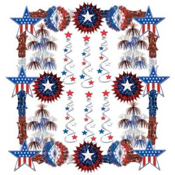 Decorating Kit: Patriotic Stars and Stripes Metallic Decorating Kit
