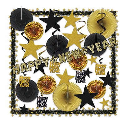 Decorating Kit: New Year's Eve Swinin' Gold Assortment for 50 main image