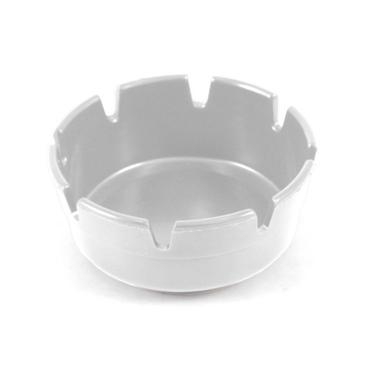 Ashtray: White, Unbreakable Burn-Resistant Plastic main image