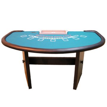 Blackjack Table: Stationary Casino-Style Table with Slab Legs