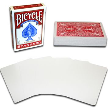 Bicycle Gaff Magic Card Decks: Red Back Blank Face