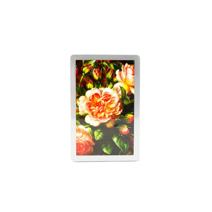 Congress Playing Cards - Free Cabbage Rose Jumbo Index - Silver Deck main image
