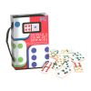Double Six Color Dot Dominoes Set in Canvas Carrying Case