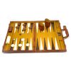 Backgammon Set: Viscount Backgammon Set, Leather