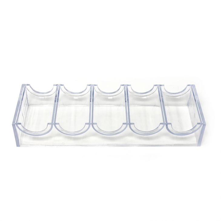 Acrylic Chip Rack: Chip Rack (Horizontal), Kardwell Mold. Holds 100 8g or 10.5g chips. main image