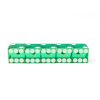 Flush Spots Casino Dice: 3/4 in., High Polish, Razor Edge, Green with Serial Numbers (Stick of 5)