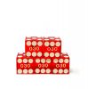 Flush Spots Casino Dice: 3/4 in., High Polish, Razor Edge, Red with Serial Numbers (Stick of 5)
