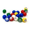 Bingo Balls: Plastic, Set, Single Numbered 1-75, Multi-Colored