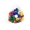 Bingo Balls: Plastic, Set, Single Numbered 1-75, Multi-Colored