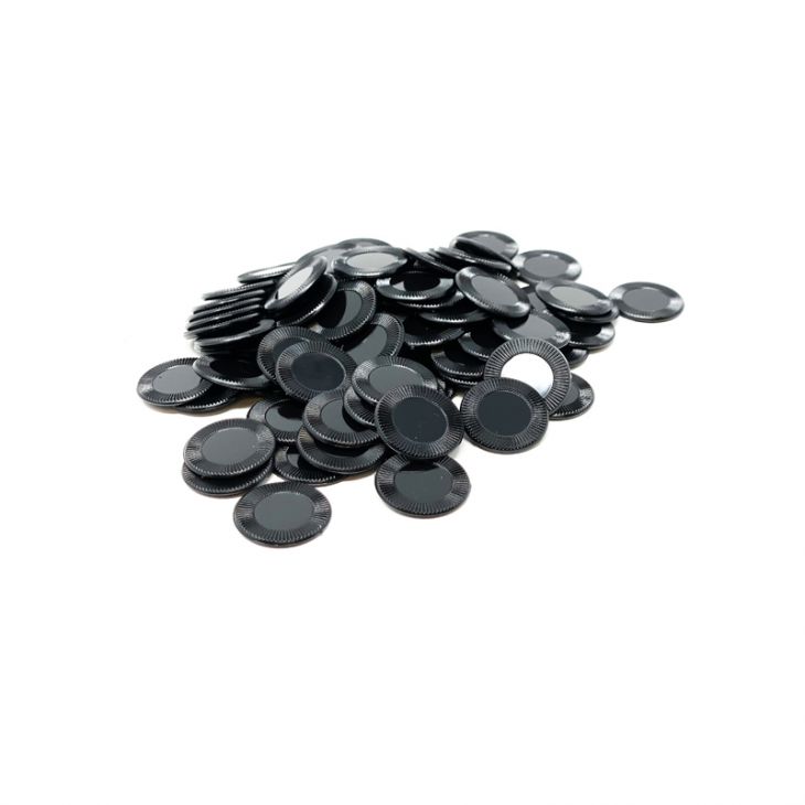 7/8" Mini Game Poker Chips: Black (per 1000) main image