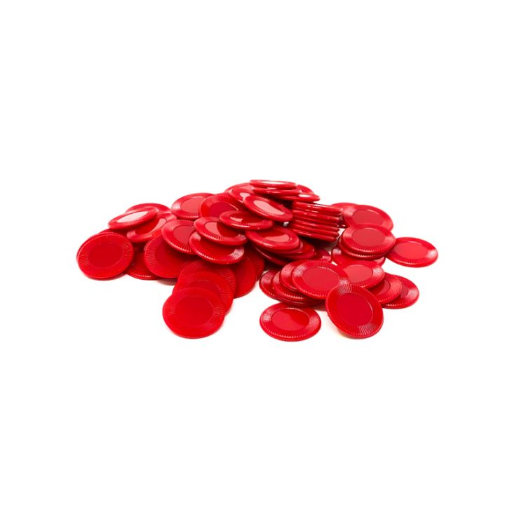 7/8" Mini Game Poker Chips: Red (per 1000) main image