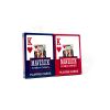 Maverick Playing Cards, Poker Jumbo Index  1/ 2 Blue 1/2 Red - 2 deck minimum