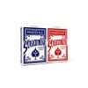 Arrco Streamline Playing Cards, Pinochle Regular Index, 1/2 Blue 1/2 Red - 1 gross (144 decks)