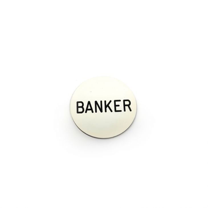 Lammer Button: Banker, 1-1/4 in Diameter main image