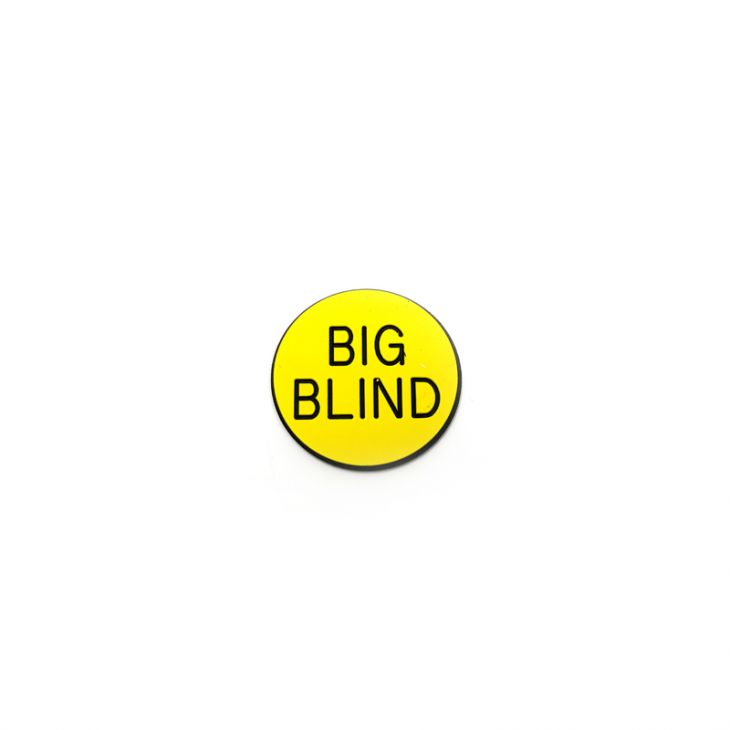 Lammer Button: Big Blind, 1-1/2 in. Diameter main image