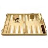 Backgammon Set: Designer Backgammon Set, Velour, Cream, 18 in. x 12 in.