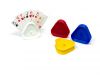 Plastic Triangle Playing Card Holders - Set of 4