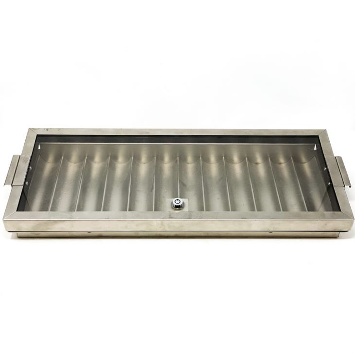 Blackjack Insert Tray: Stainless Steel with Lock and Key, 720-Chip Capacity main image