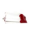 Blackjack Dealing Shoe, Casino / Professional Quality: 6-Deck, Clear with Red Trim