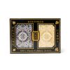 Kem Arrow Playing Cards: Black/Gold, Poker Size Jumbo Index2-Deck Set