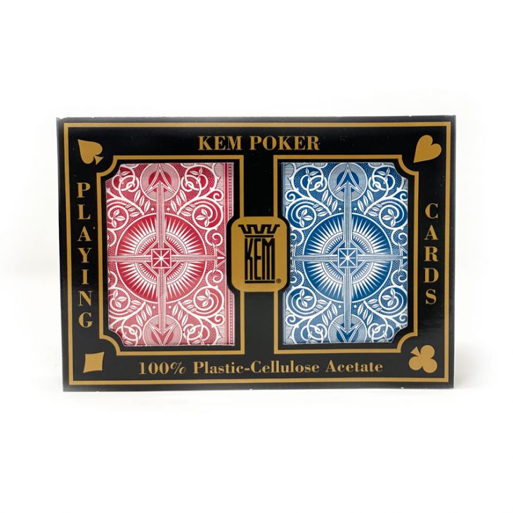Kem Arrow Playing Cards - Red/Blue, Poker Size 2-Deck Set main image
