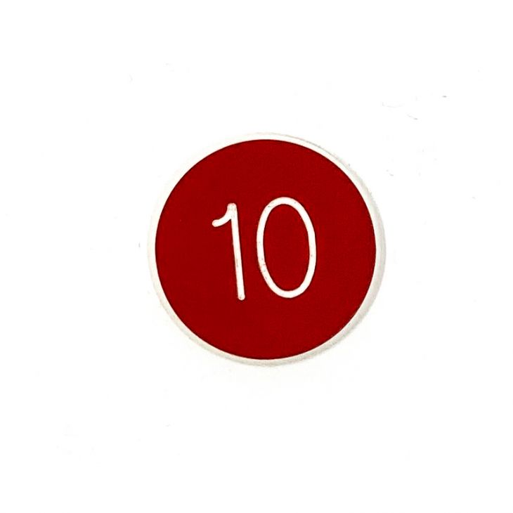 Lammer Button: 10, 1-1/4 in. Diameter main image