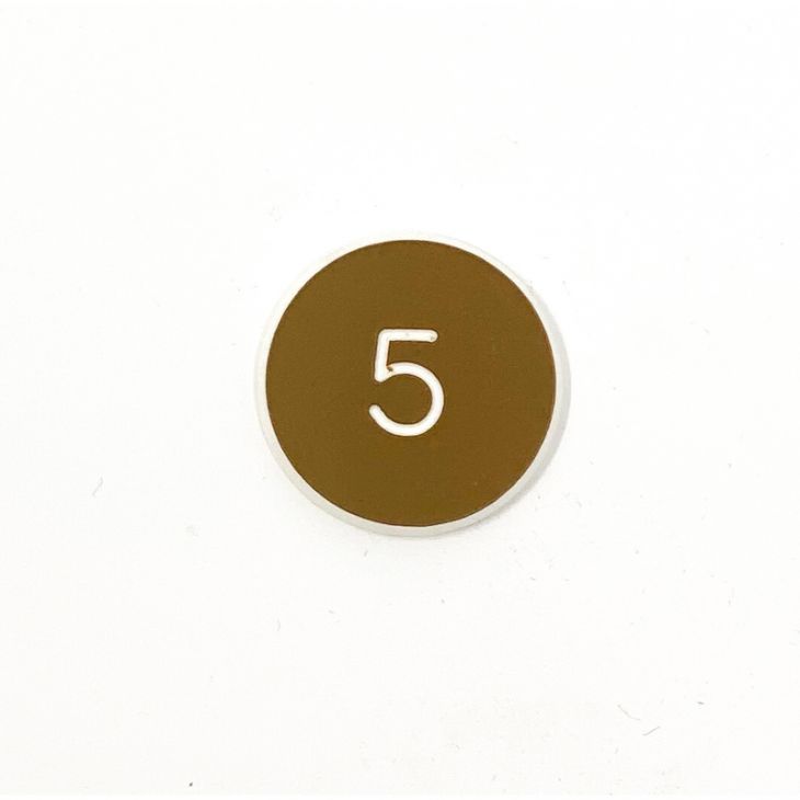 Lammer Button: 5, 1-1/4 in. Diameter main image