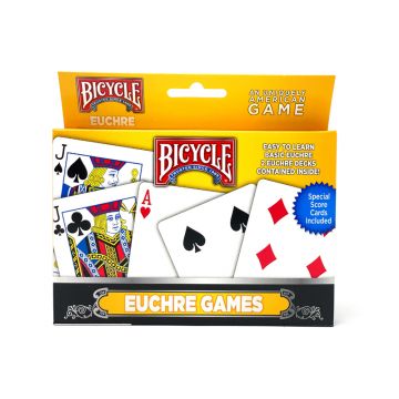 Playing Card Game Set: Bicycle, Euchre, 2 Decks
