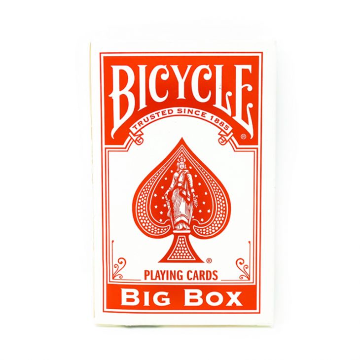 Big Box Bicycle Playing Cards:4.5" wide x 7" high - Red main image