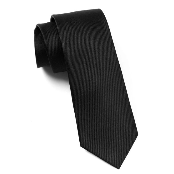 Dealer Necktie: Black. Casino Night Supplies. main image