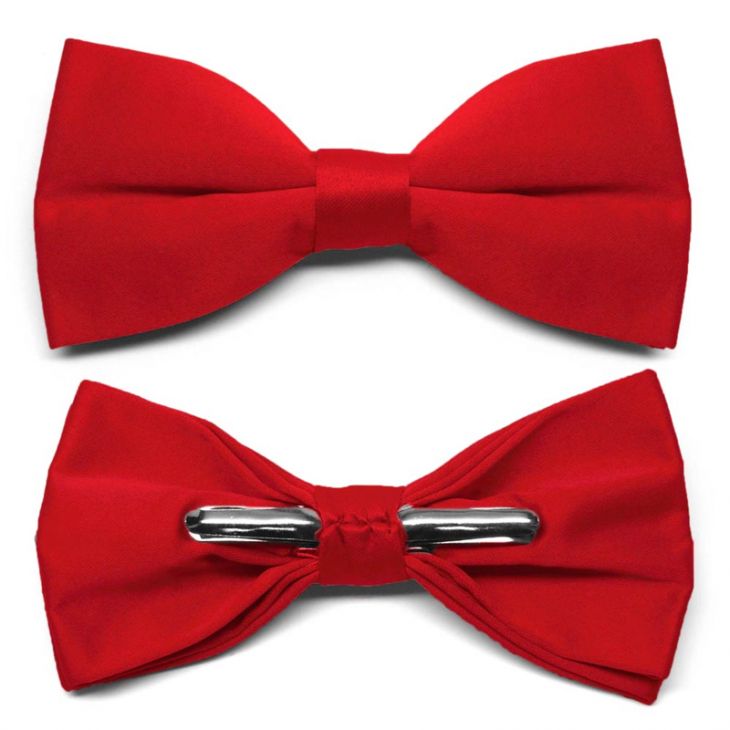 Dealer Bow Tie: Clip-On, Red main image