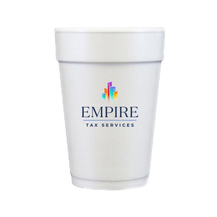 14 oz Foam Cups with Full Color Custom Logo main image