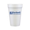 16 oz Foam Cups with Single Color Custom Logo