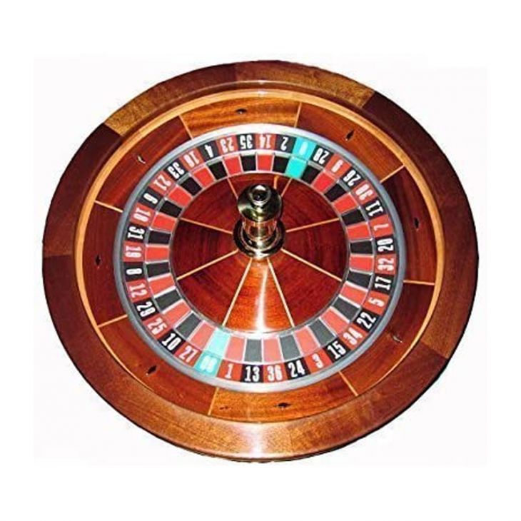 Roulette Wheel: 30 in. Mahogany Casino Master