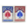 Bicycle Poker Playing Cards Regular Index 1/2 Blue 1/2 Red - 2 deck minimum