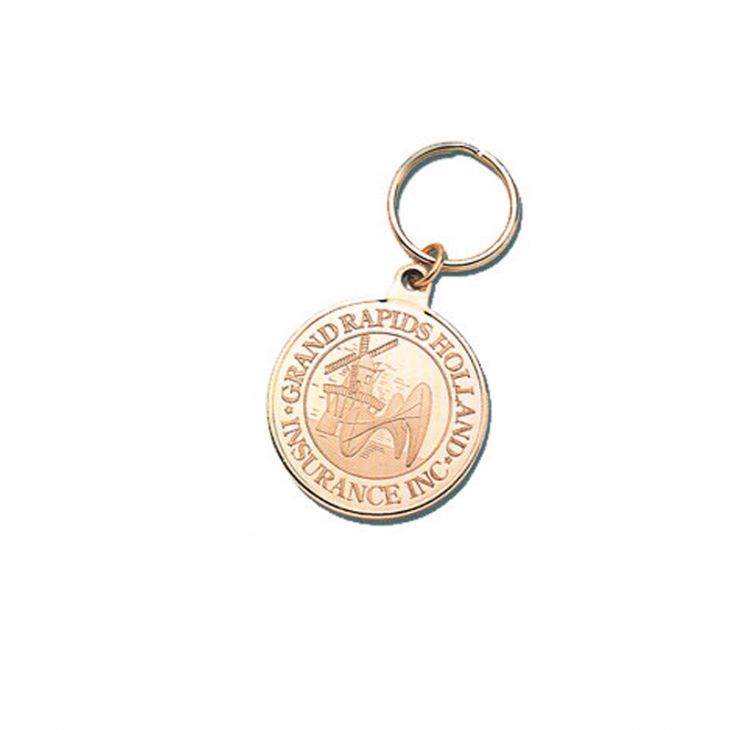 Custom 39mm Gold Coin with Key Ring main image