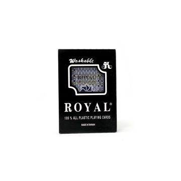 Royal Plastic Playing Cards: Narrow, Regular Index (Come in 2 Single Deck Plastic Cases)