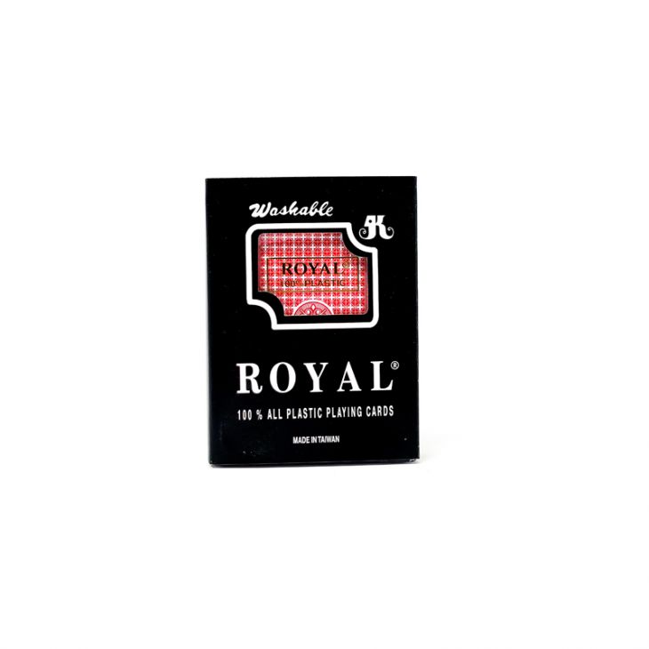 Royal Plastic Playing Cards: Wide, Regular Index (Come in 2 Single Deck Plastic Cases) main image