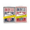 Hoyle Shellback Playing Cards, Pinochle, 1/2 Blue1/2 Red - 2 deck set