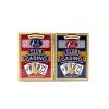 Plastic Playing Cards: Club Casino Plastic Playing Cards, Blue and Red, Wide Size, Regular Index
