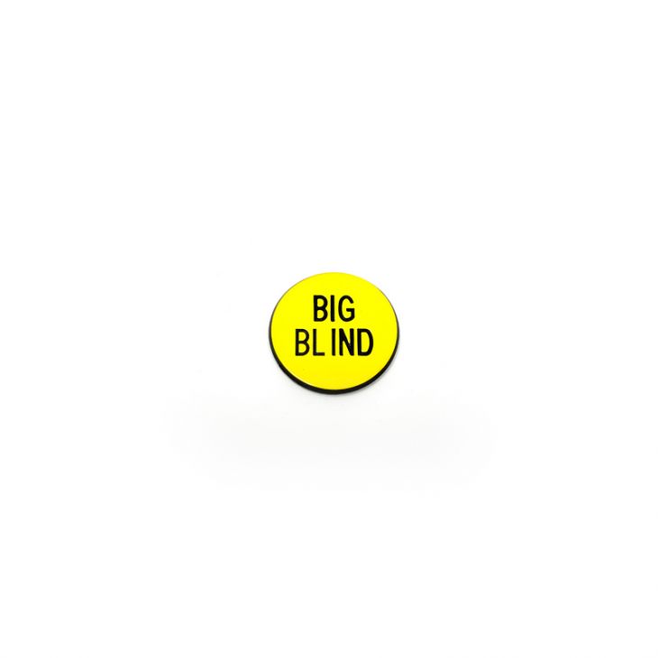 Lammer Button: Big Blind, 1-1/4 in. Diameter main image