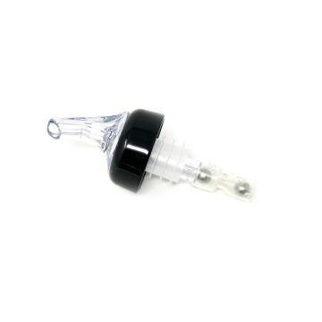 Precision Pourers: Acrylic, 1 oz, Crystal Clear with Collars (per Dozen)