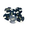 Poker Chips: 3 Edge Spot, 8.5 Gram, Pre-Denominated both sides, $100, Black