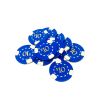 Poker Chips: 3 Edge Spot, 8.5 Gram, Pre-Denominated both sides, $10, Blue