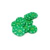 Poker Chips: Card Suits, 8.5 Gram, Pre-Denominated both sides, $25, Green